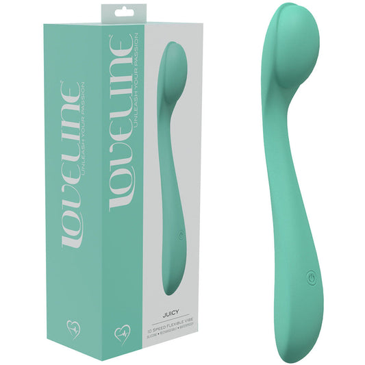 LOVELINE Juicy - Green - 21.5 cm USB Rechargeable Vibrator