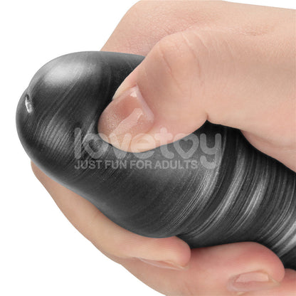 King Sized Vibrating Vibrax Slider - Grey 40.8 cm (16'') USB Rechargeable Vibrating Dildo
