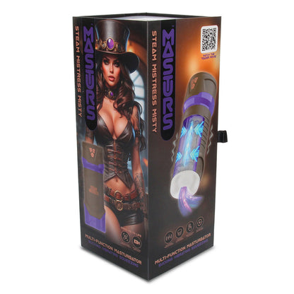 MASTURS Misty - USB Rechargeable Sucking, Vibrating & Squeezing Auto Stroker with Augmented Reality