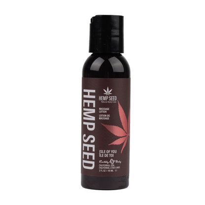 Hemp Seed Massage Lotion - Isle Of You (Coconut Water, Citrus & Vanilla) Scented - 59 ml Bottle