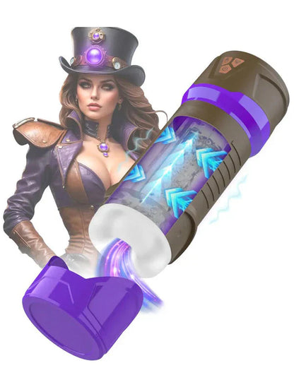 MASTURS Misty - USB Rechargeable Sucking, Vibrating & Squeezing Auto Stroker with Augmented Reality
