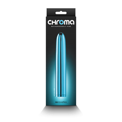 Chroma - Teal - Metallic Teal 17 cm USB Rechargeable Vibrator