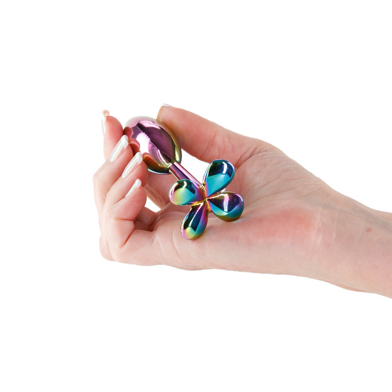 Rear Assets Clover - Multi-colour - Multicoloured 9.2 cm Metallic Butt Plug