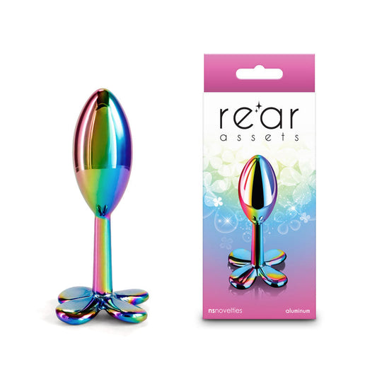 Rear Assets Clover - Multi-colour - Multicoloured 9.2 cm Metallic Butt Plug