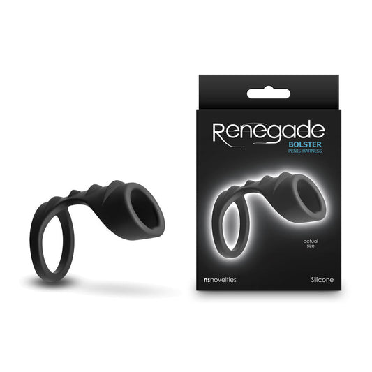 Renegade Bolster - Black - Black Penis Harness