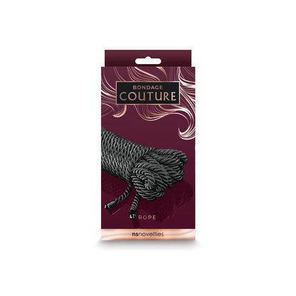Bondage Couture Rope - Black - Black Bondage Rope - 7.6 metre