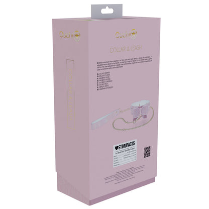 OUCH! Paris Collection - Collar with Leash - Pink Restraint