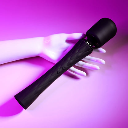 Playboy Pleasure ROYAL - Black 29.2 cm USB Rechargeable Massage Wand