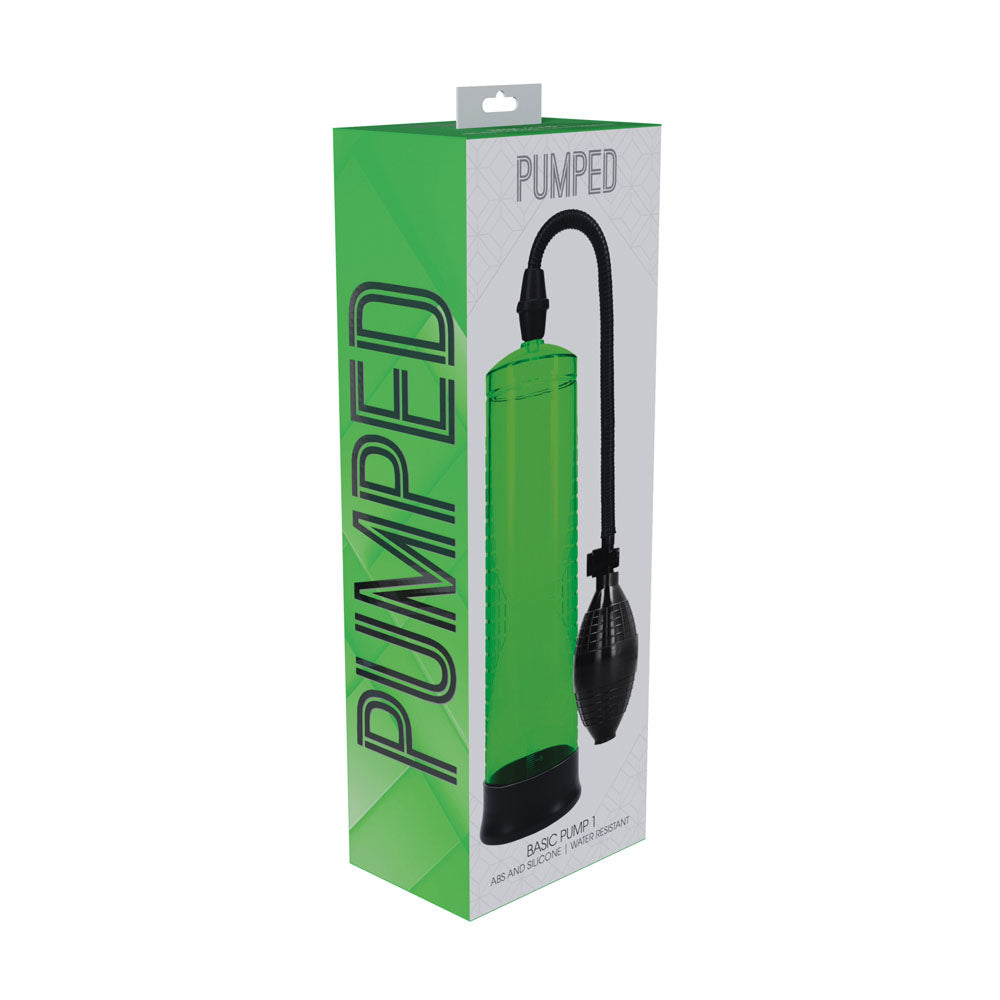 PUMPED Basic Pump 1 - Blue - Blue Penis Pump