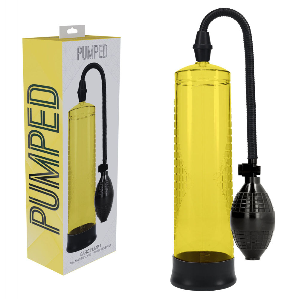 PUMPED Basic Pump 1 - Blue - Blue Penis Pump