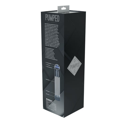 PUMPED Automatic Waterproof Pump - Gun Metal - Gunmetal/Clear USB Rechargeable Automatic Penis Pump