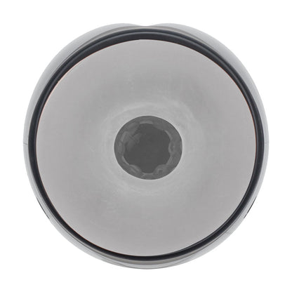 PUMPED Virtuo - Gunmetal - Gunmetal Grey/Clear USB Rechargeable Sucking And Vibrating Auto Masturbator