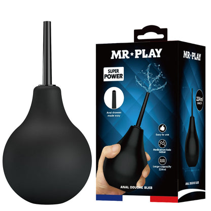 MR PLAY Anal Douche - Blue - Blue Unisex Douche - 224 ml Capacity