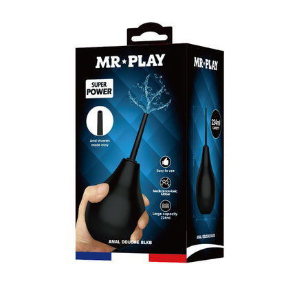 MR PLAY Anal Douche - Blue - Blue Unisex Douche - 224 ml Capacity