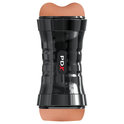 PDX Wet Pussies Super Flip-A-Pussy Over - Brown - Brown Dual Ended Stroker (Vagina & Ass)