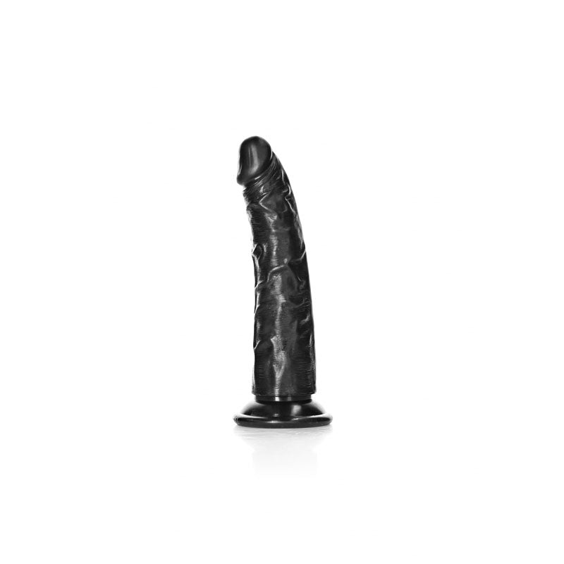 REALROCK Realistic Slim 6'' without Balls Black Dildo