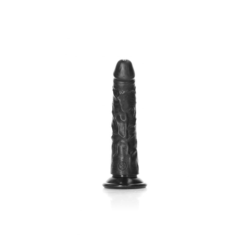 REALROCK Realistic Slim 6'' without Balls Black Dildo