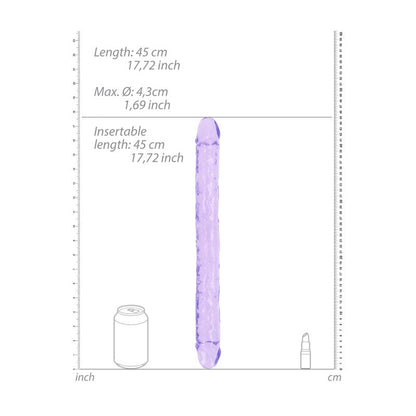 REALROCK 45 cm Double Dong - Purple - Purple 45 cm (18'') Double Dong