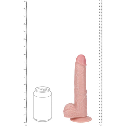 RealRock Ultra Realistic Skin Vibrating 9" with Balls Dildo