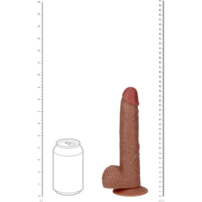 RealRock Ultra Realistic Skin Vibrating 9" with Balls Dildo