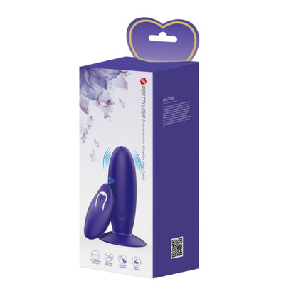 Pretty Love Remote Control Vibrating Plug Youth - Purple