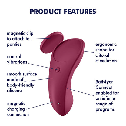 Satisfyer Sexy Secret - App Controlled USB-Rechargeable Panty Vibrator