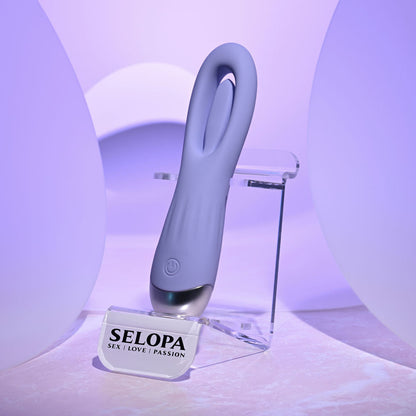 Selopa IN A FLAP - Purple 15 cm USB Rechargeable Flicking Stimulator