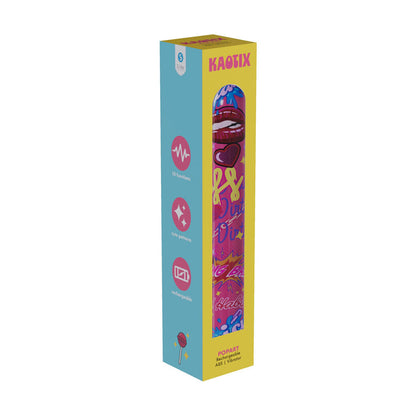 S-LINE Kaotix Pop Art - Pink 17.8 cm USB Rechargeable Vibrator