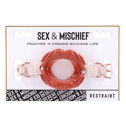 Sex & Mischief Peaches n CreaMe Silicone Lips - Peach Mouth Restraint