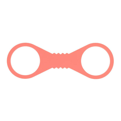 Sex & Mischief Peaches n CreaMe Large Silicone Cuffs - Peach Large Silicone Restraints