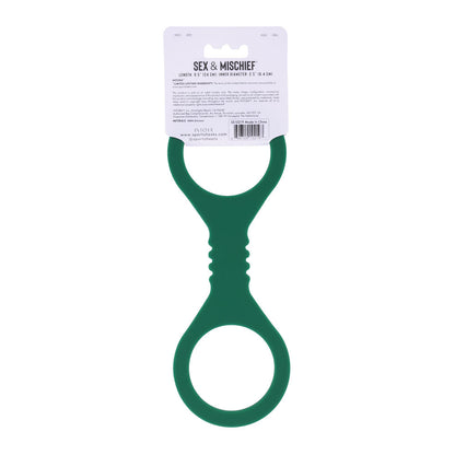 Sex & Mischief Indica Small Silicone Cuffs - Green Small Restraints