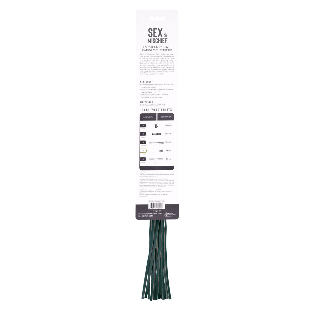 Sex & Mischief Indica Dual Impact Crop - Green Crop Whip