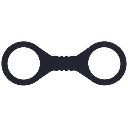 Sex & Mischief Shadow Small Silicone Cuffs - Black Small Restraints