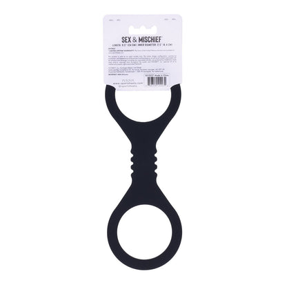 Sex & Mischief Shadow Small Silicone Cuffs - Black Small Restraints