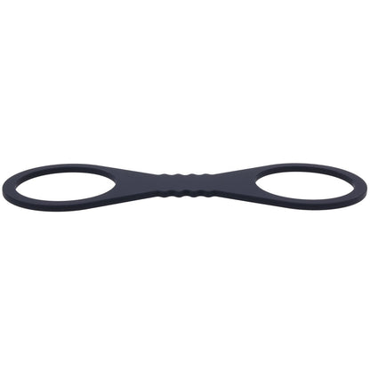 Sex & Mischief Shadow Large Silicone Cuffs - Black Large Restraints