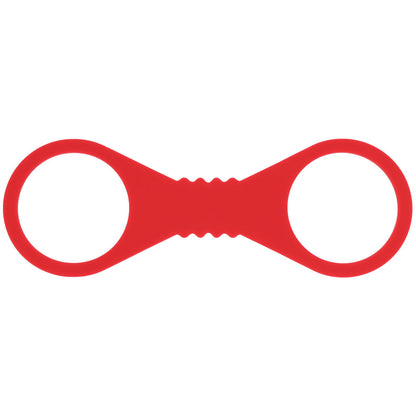 Sex & Mischief Amor Large Silicone Cuffs - Red Large Restraints