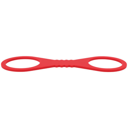 Sex & Mischief Amor Large Silicone Cuffs - Red Large Restraints
