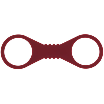 Sex & Mischief Enchanted Large Silicone Cuffs - Burgundy Large Restraints