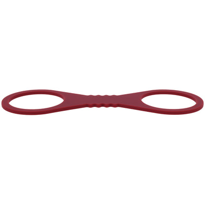 Sex & Mischief Enchanted Large Silicone Cuffs - Burgundy Large Restraints