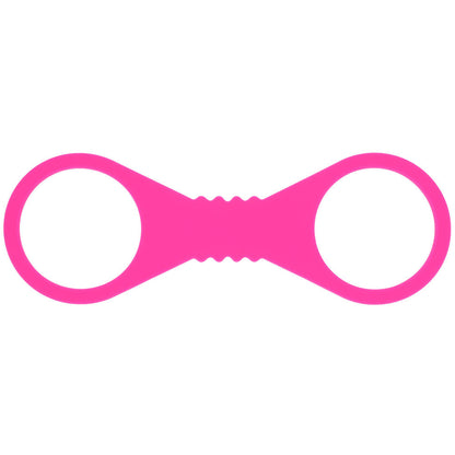 Sex & Mischief Large Hot Pink Silicone Cuffs - Hot Pink Large Restraints