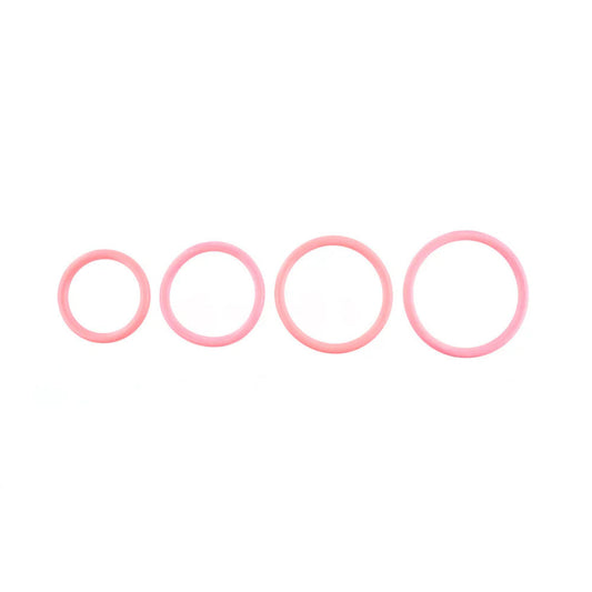 SPORTSHEETS Rubber O-Ring 4 Pack - Coral - Coral Rings - 4 Pack