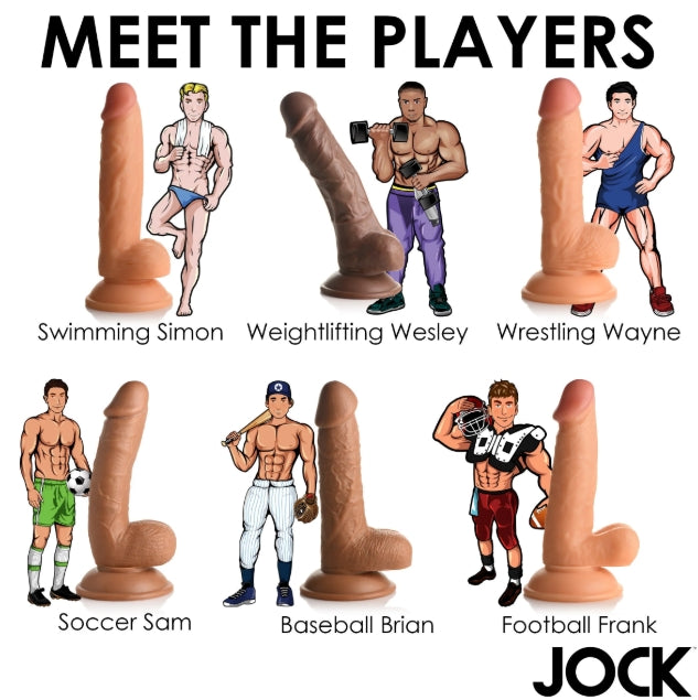 Fantasy JOCK Swimming Simon 7" Light Dildo with Balls