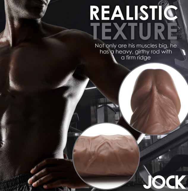 Fantasy JOCK Weightlifting Wesley 7" Dark Dildo with Balls