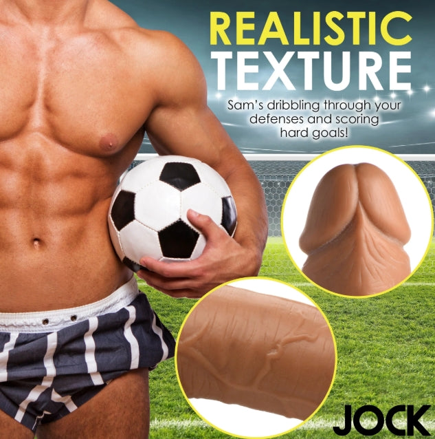 Fantasy JOCK Soccer Sam 7" Dark Dildo with Balls