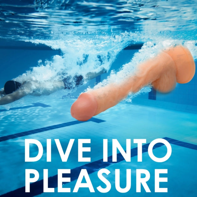 Fantasy JOCK Swimming Simon 7" Light Dildo with Balls