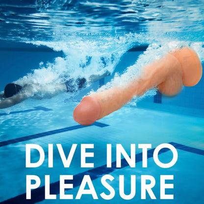 Fantasy JOCK Swimming Simon 7" Light Dildo with Balls