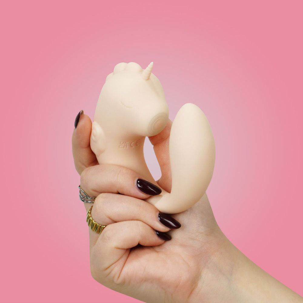 Unihorn - C Horse - Coral Throb - Coral USB Rechargeable Dual Unicorn Vibrator