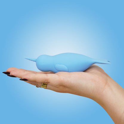 Unihorn of the Sea - Neigh Mo - The Narwhal - Blue USB Rechargeable Dual Motor Stimulator
