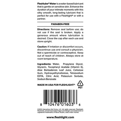 Fleshlube Water 8oz