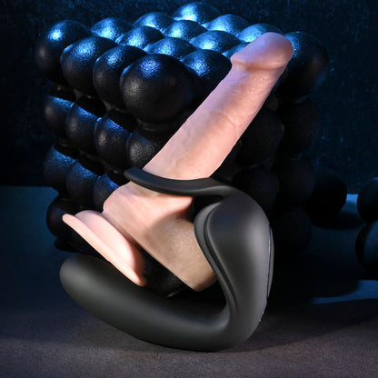 Zero Tolerance BALLIN OUT - Black USB Rechargeable Prostate Massager with Cock Ring and Wireless Remote